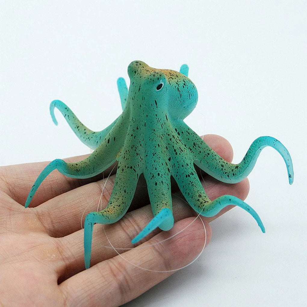 Fluorescent Artificial Octopus Aquarium