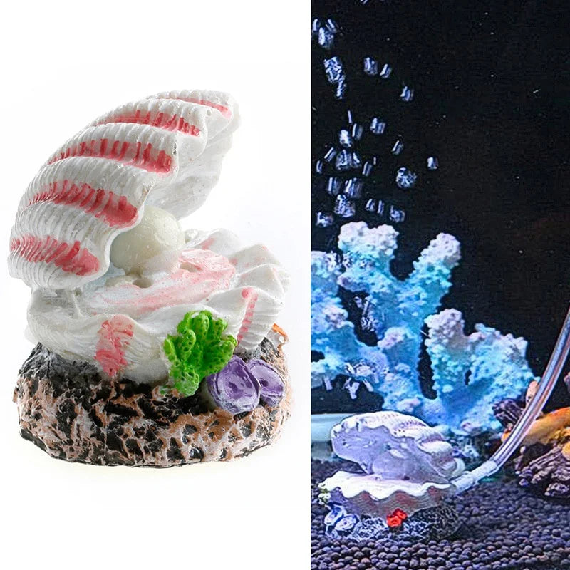 Shell Pearl & Air Stone Aquarium