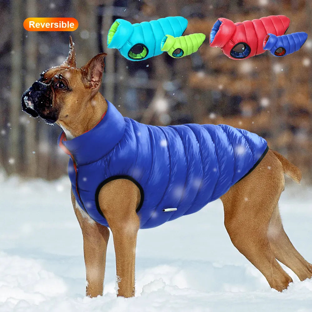 Winter Dog Vest Reversible