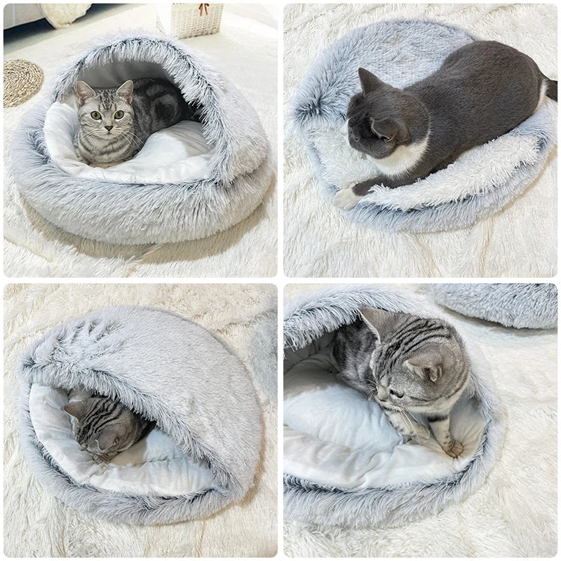 Plush Pet Bed Round Cushion
