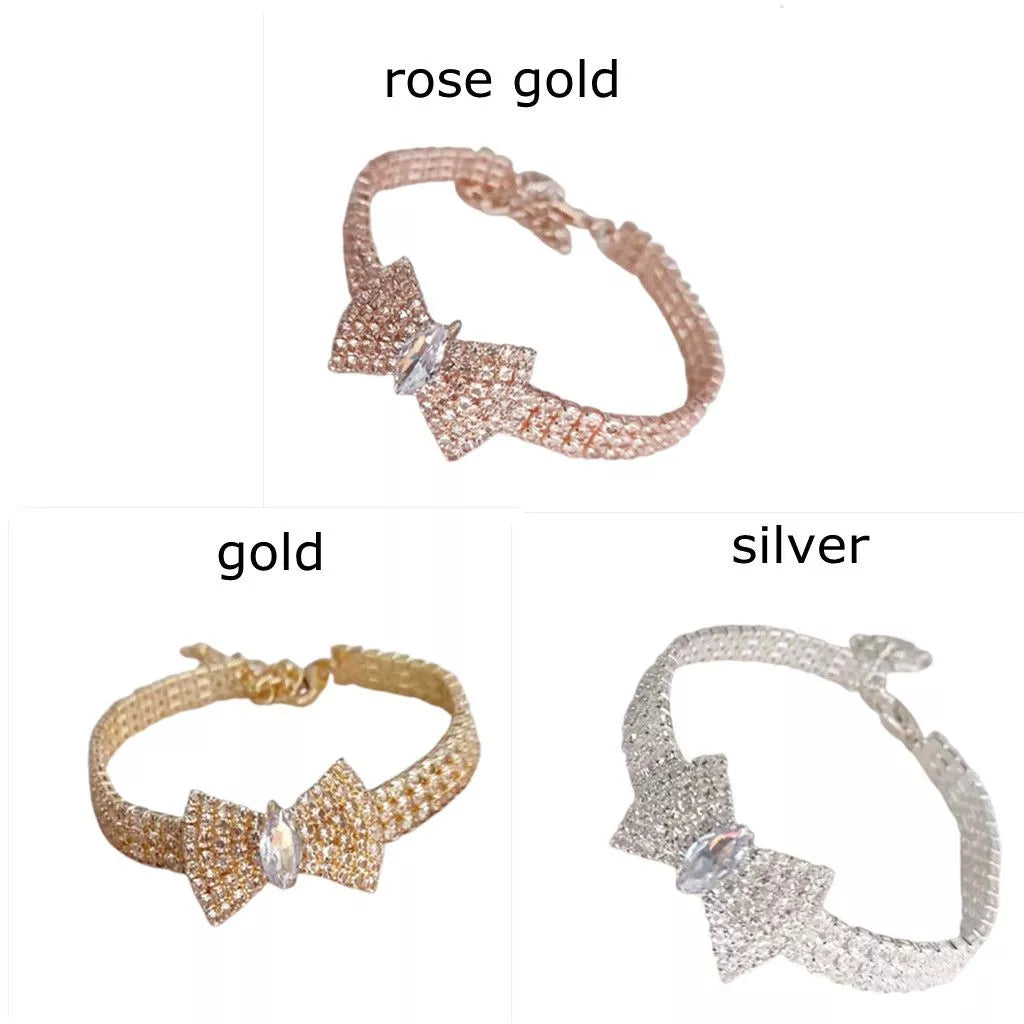 Rhinestone Collar Necklace for Small Animals