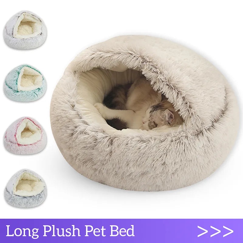Plush Pet Bed Round Cushion