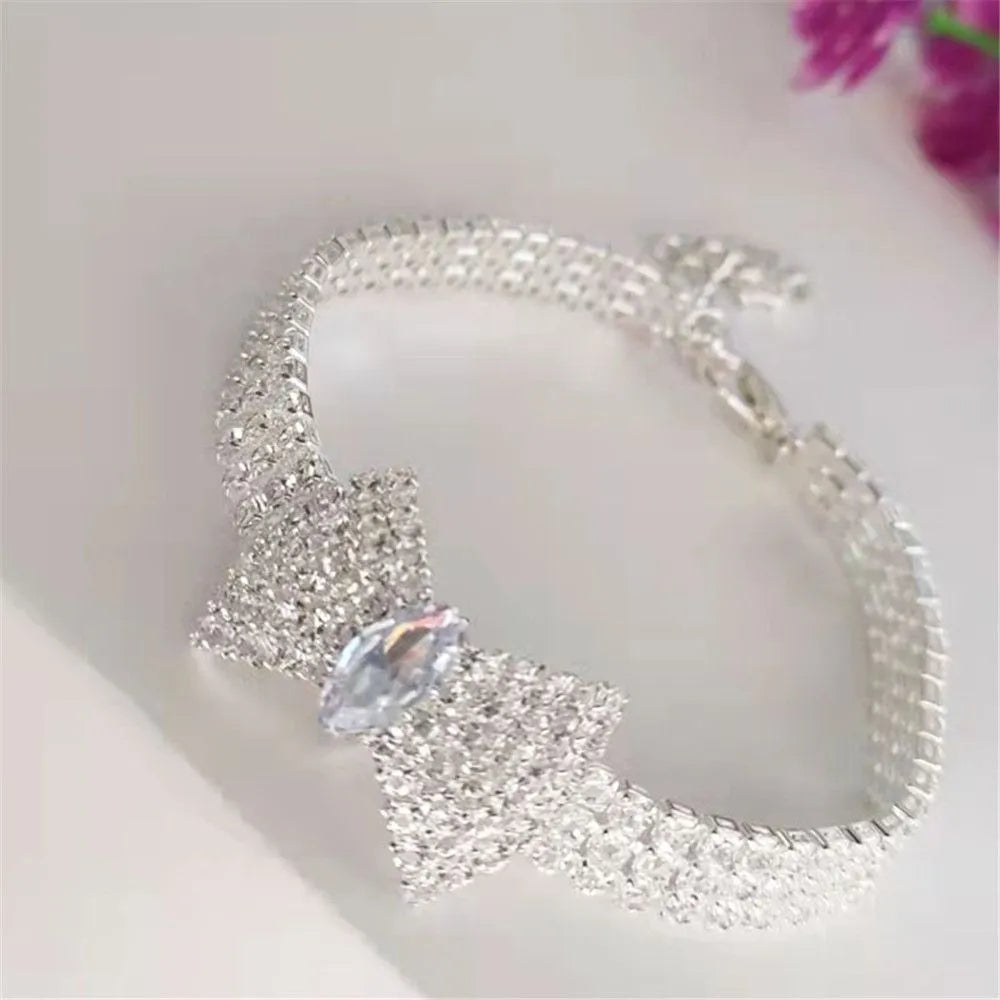 Rhinestone Collar Necklace for Small Animals
