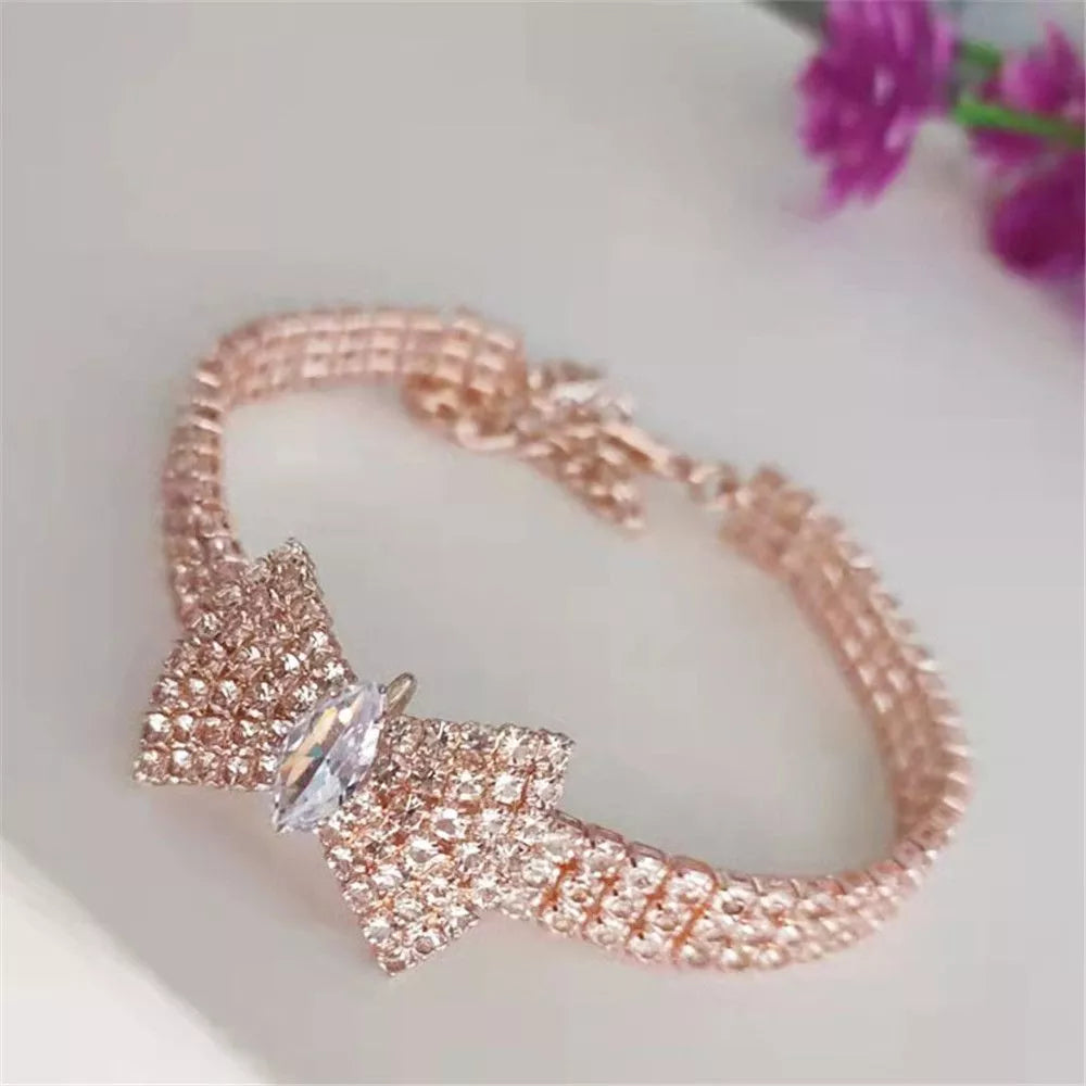 Rhinestone Collar Necklace for Small Animals