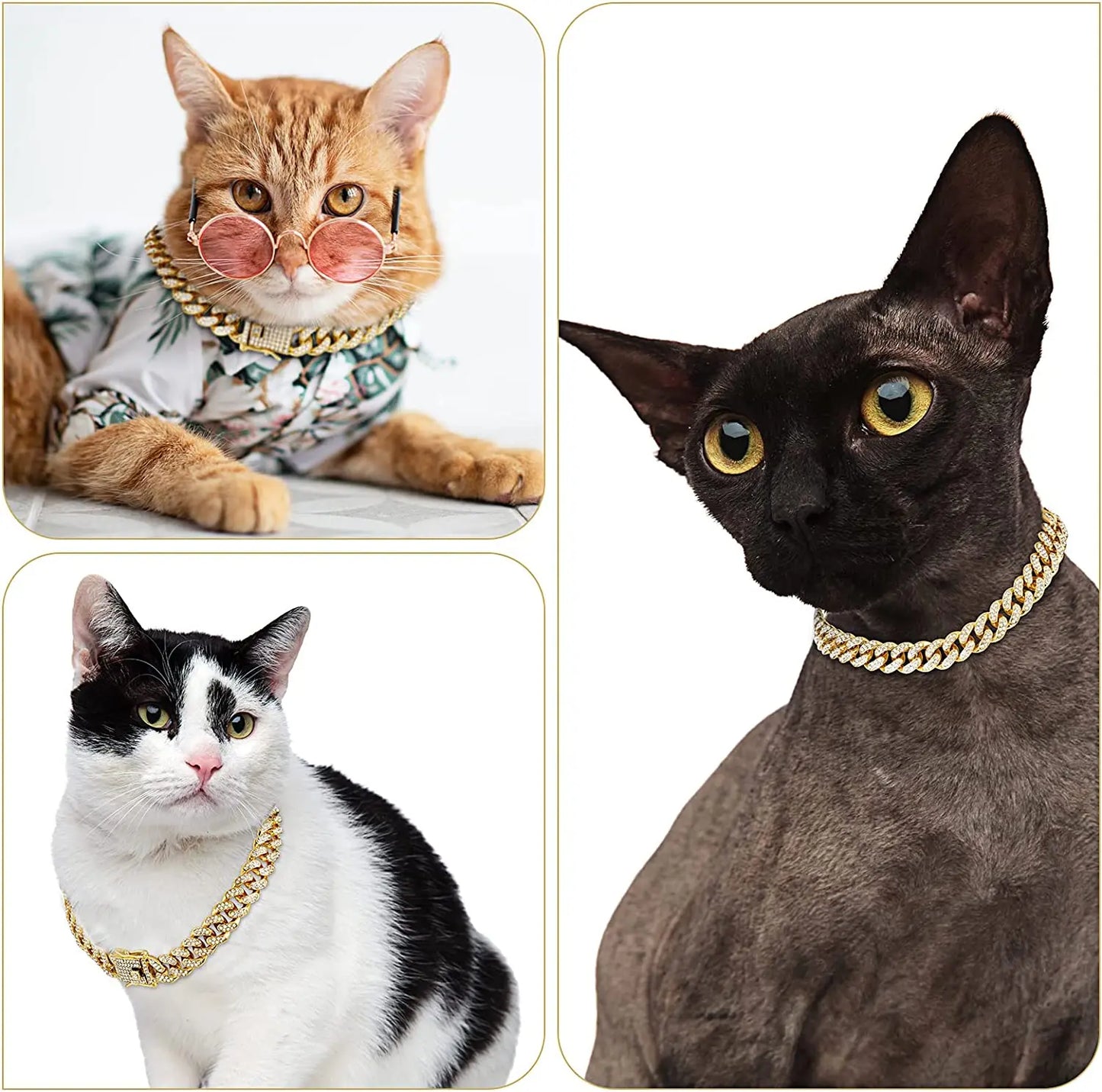 Luxury Pet Rhinestone Necklace