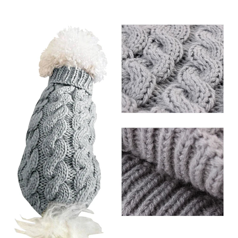 Sweater Winter Knitted Turtleneck