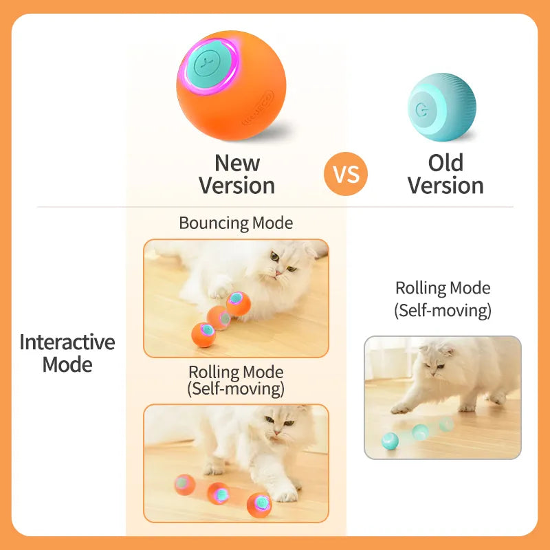 Smart Interactive Cat Bouncing Ball Automatic Rolling Ball