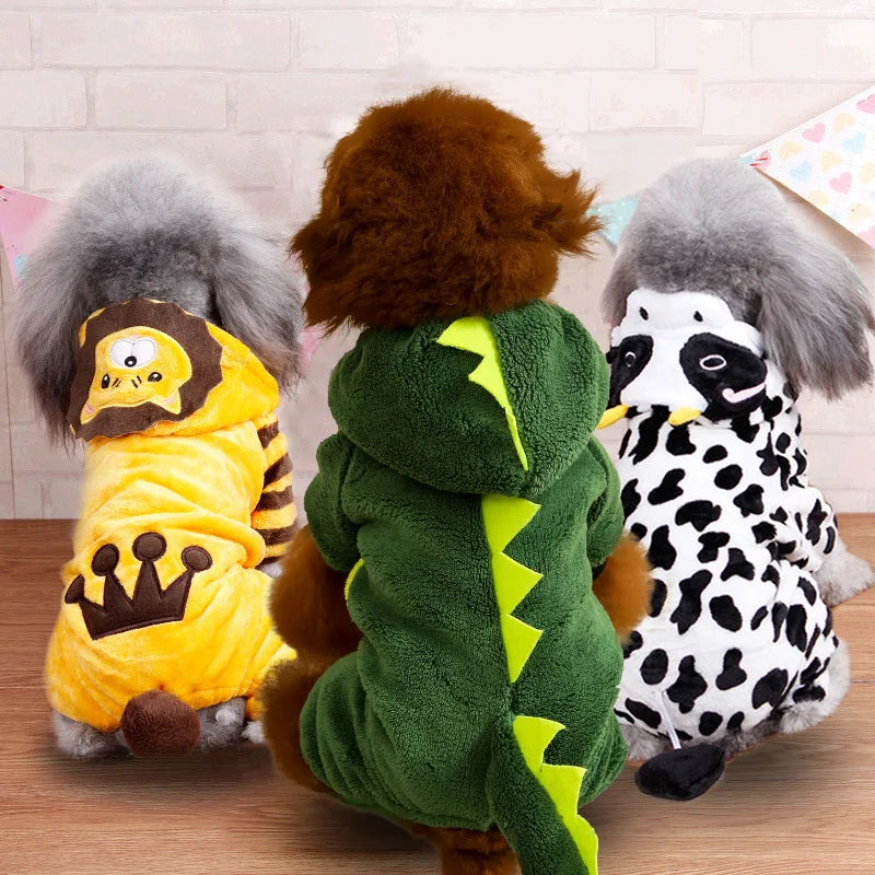Printed Fleece Jumpsuits