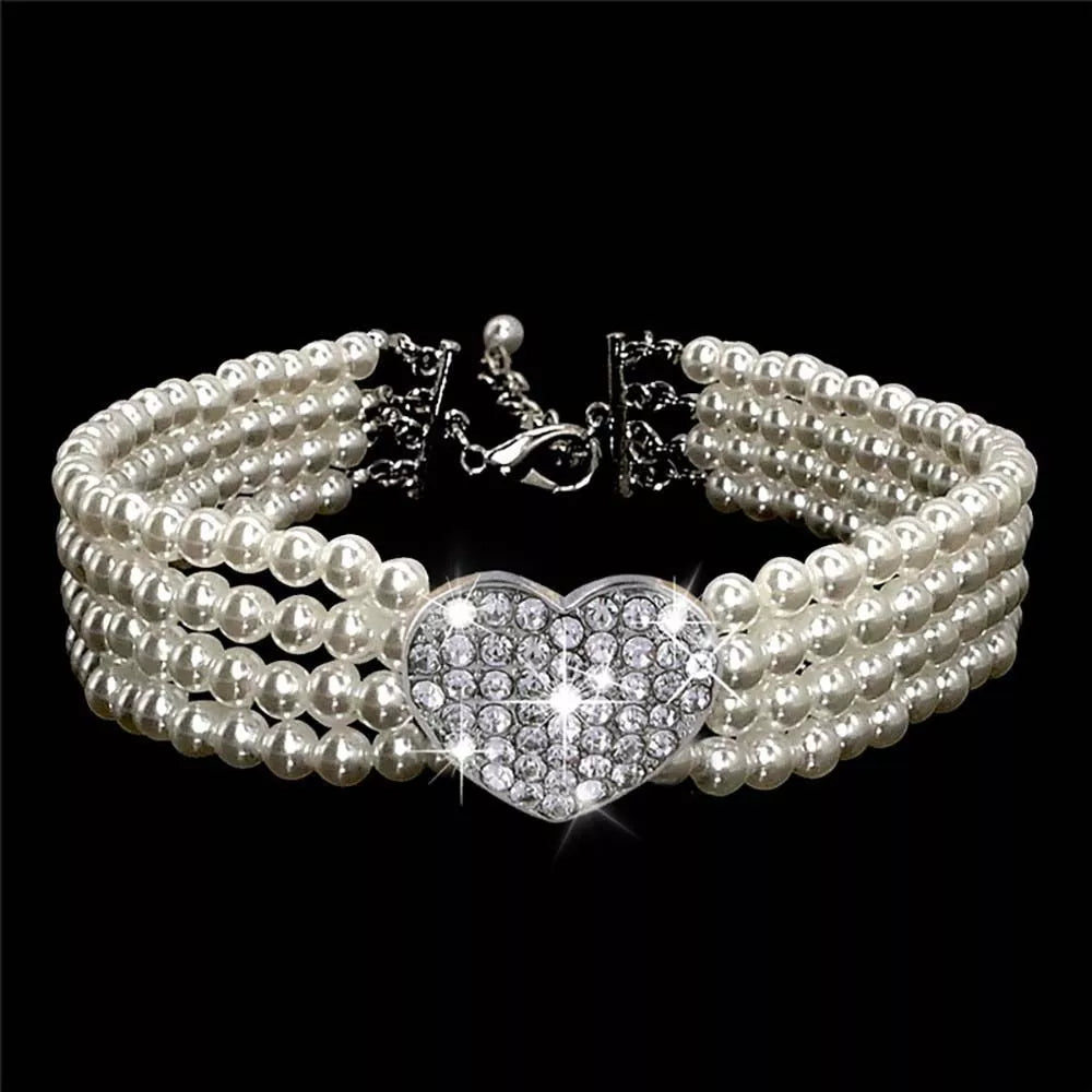 Puppy Dog Choker Rhinestone